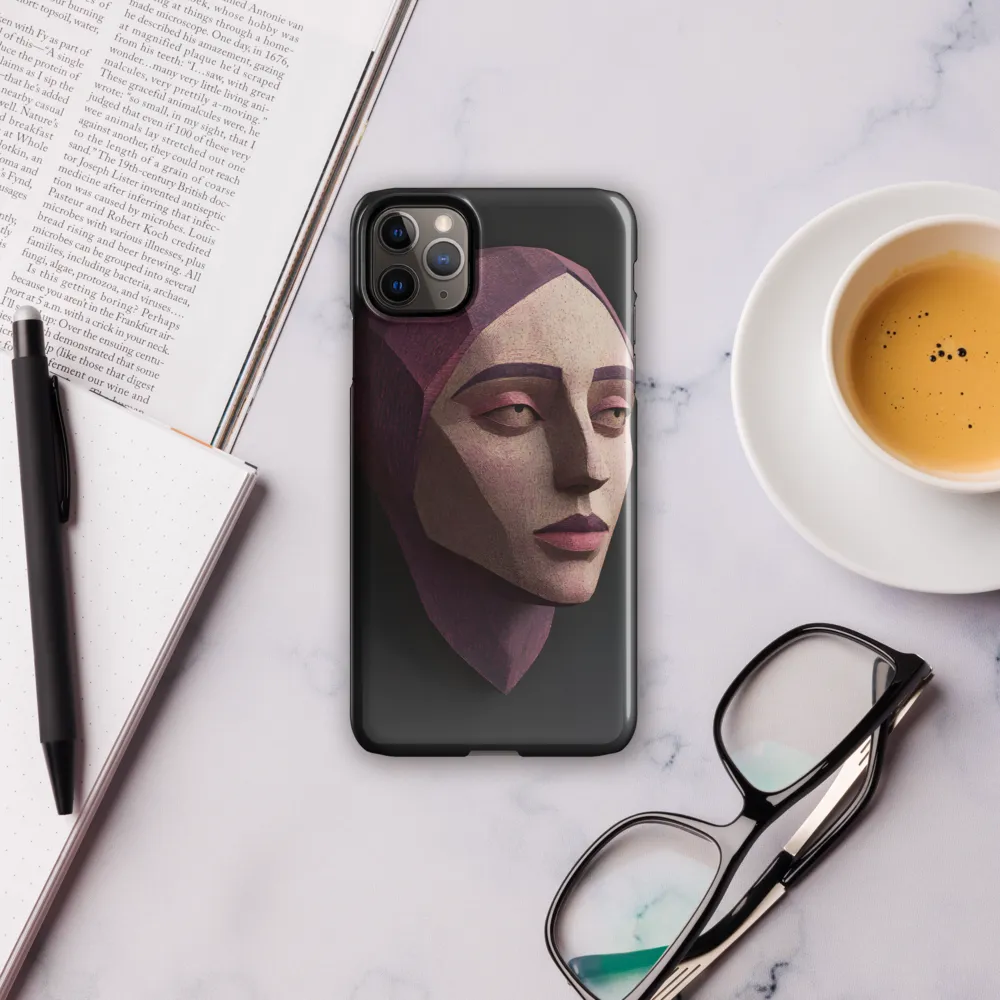 Geometric Elegance: A Contemporary Portrait | Phone Case |  11 Pro Max | Snap Case | Glossy