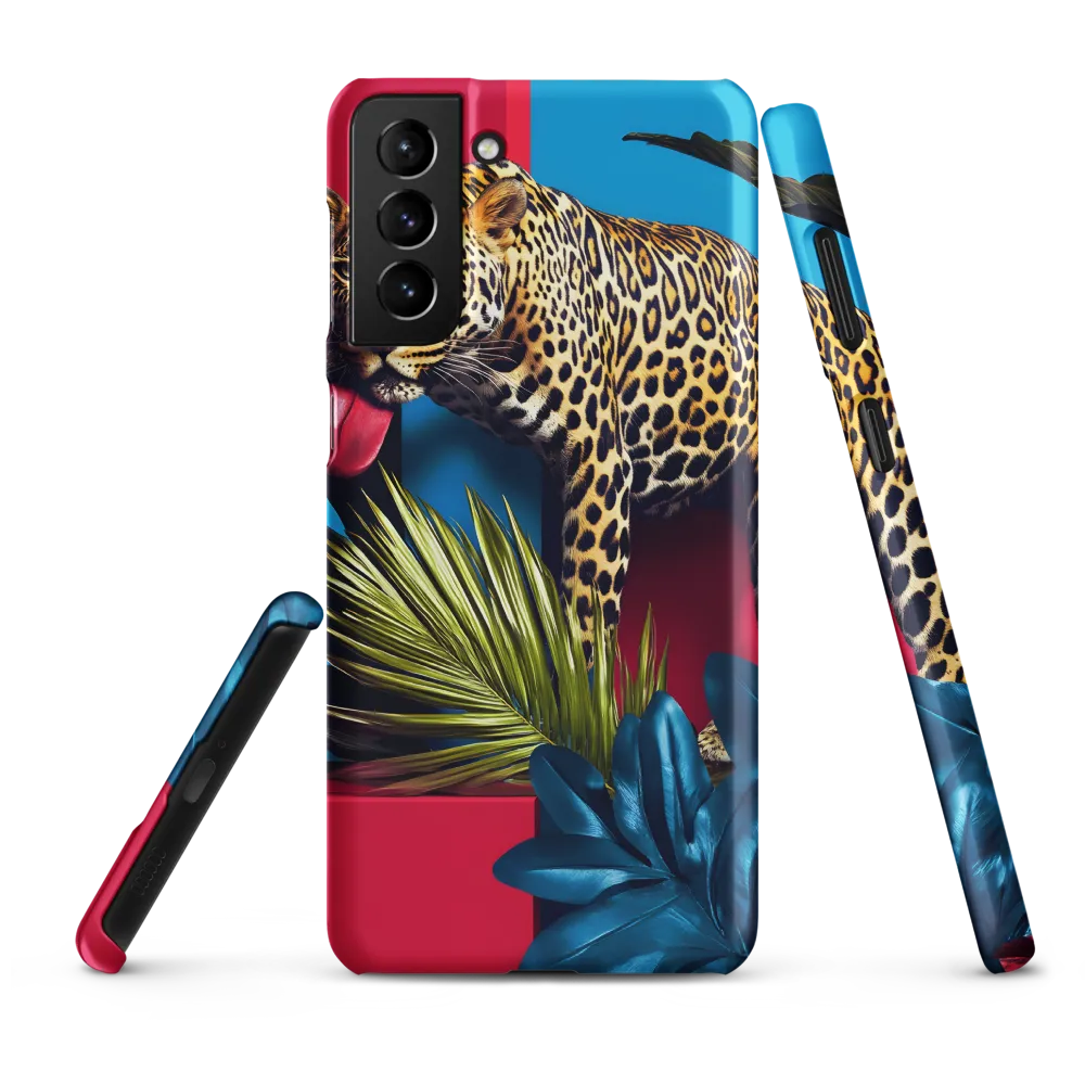 Playful Leopard in Vibrant Paradise