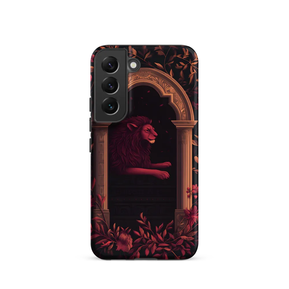 Regal Serenity: A Lion's Rest | Phone Case |  S22 | Tough Case | Matte
