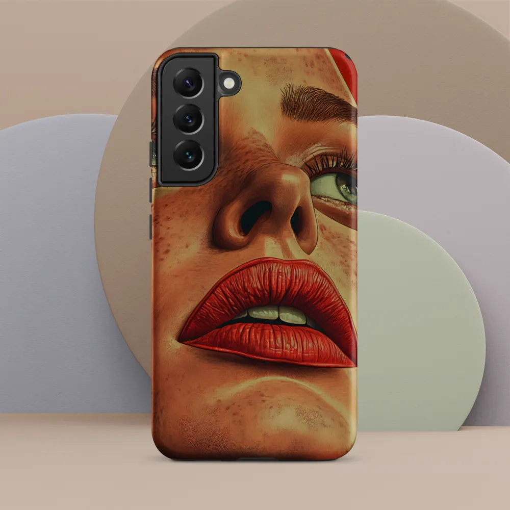 Red Intensity: A Portrait of Elegance