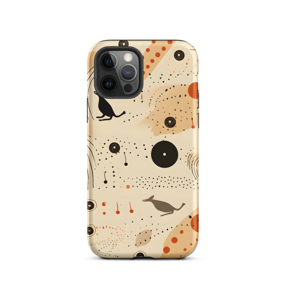 Playful Patterns in Earth Tones | Phone Case |  12 Pro | Tough Case | Matte