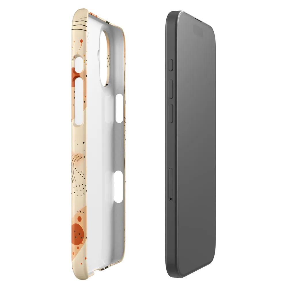 Playful Patterns in Earth Tones | Phone Case |  16 Plus | Snap Case | Glossy