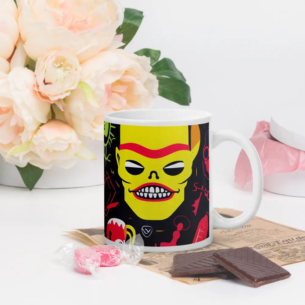 Neon Revelry: A Quirky Exploration of Modern Pop Art | Mugs | Multiple Sizes & Colors