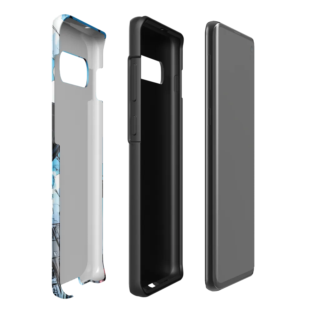 Skyward: A Journey Through the Futuristic City | Phone Case |  S10 Plus | Tough Case | Glossy