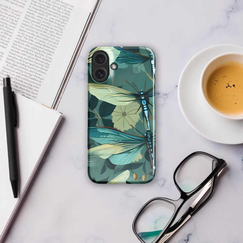 Whispers of Nature: Dragonflies in Harmony | Phone Case |  16 Plus | Snap Case | Glossy
