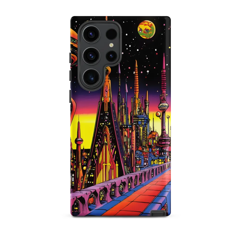 Futuristic Cosmos: A Journey Through Neon Cities