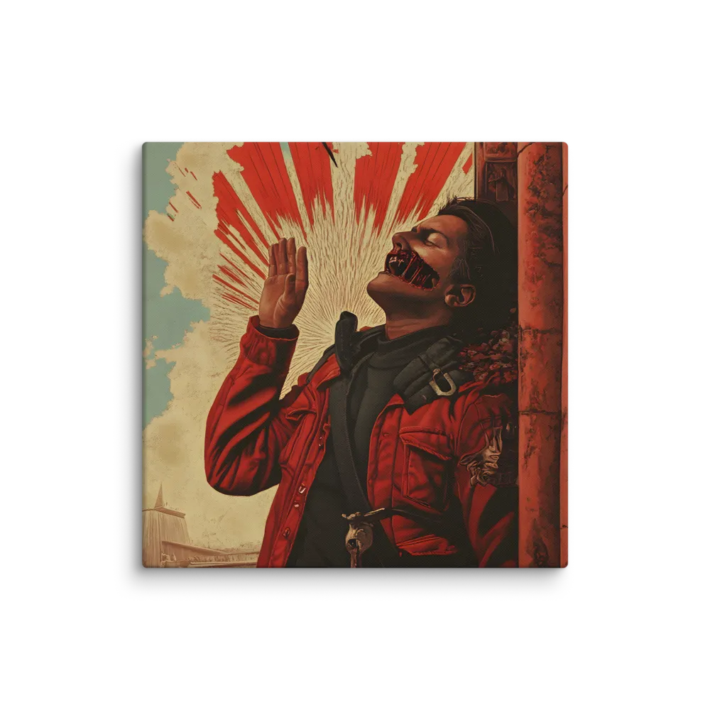 Defiant Echoes of Ruin | Canvas | 20″×20″