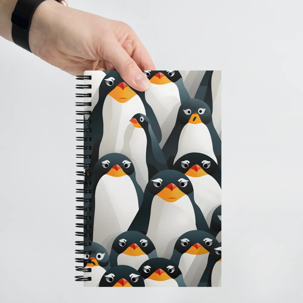 Penguin Parade | Spiral Notebook