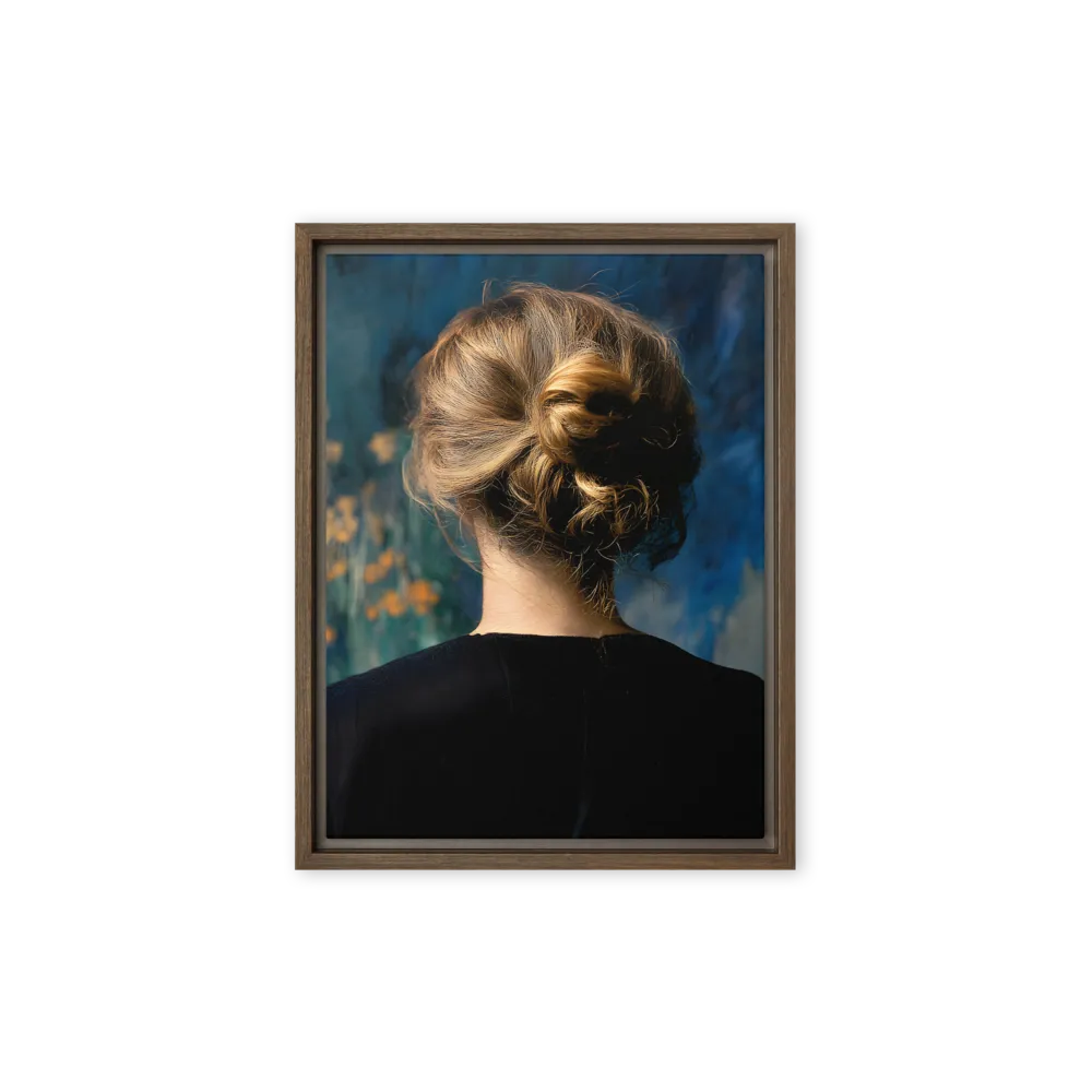 Whispers of Tranquility | Canvas with Brown Frame | 9″×12″