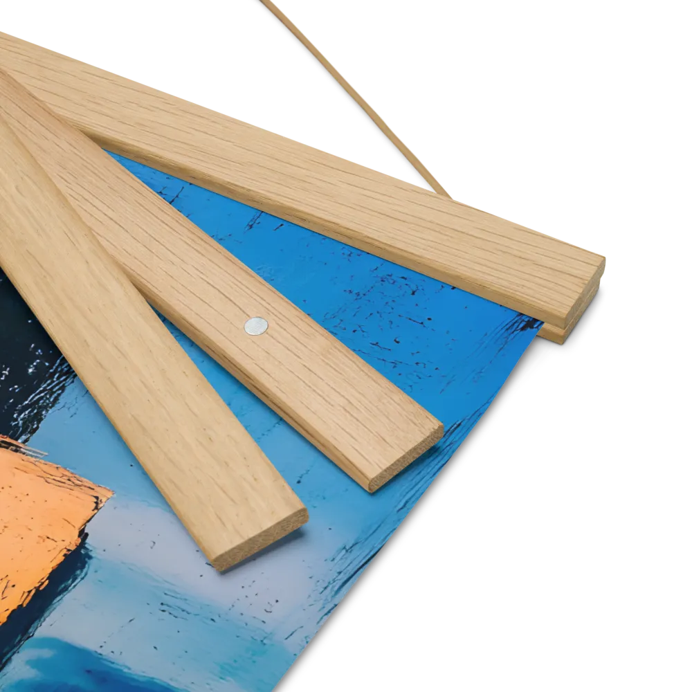 Reflections of Tranquility | Poster With Oak Wood Hanger | 16″×16″