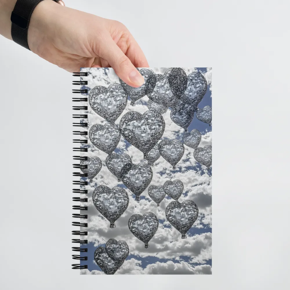 Whispers of Love in the Sky | Spiral Notebook