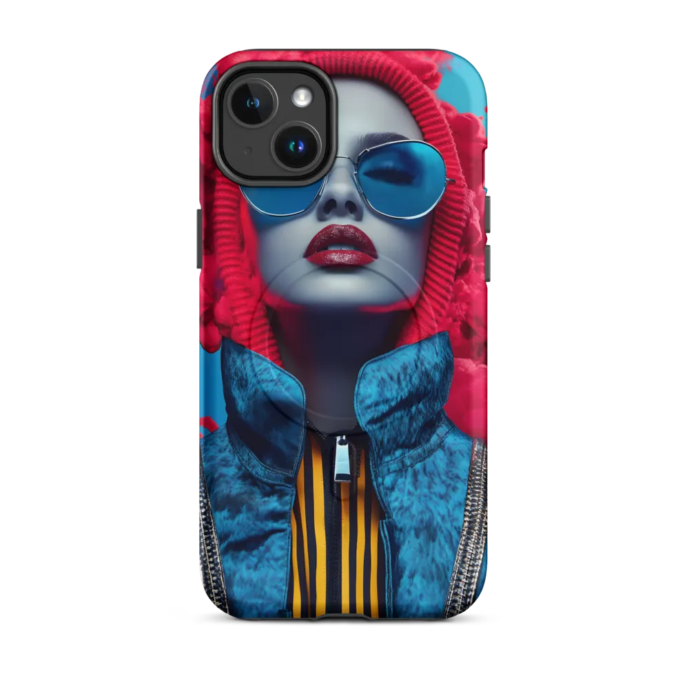 Bold Elegance in Digital Fashion | Phone Case |  14 Plus | MagSafe® Tough Case | Matte