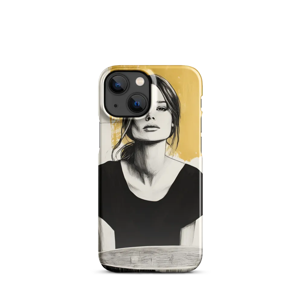 Golden Serenity: A Minimalist Portrait