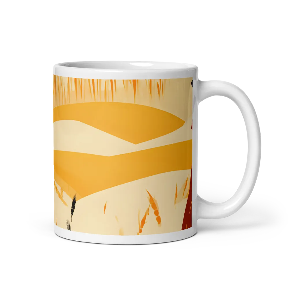 Embracing the Fields: A Floral Journey | Mug with White inside | 11 oz