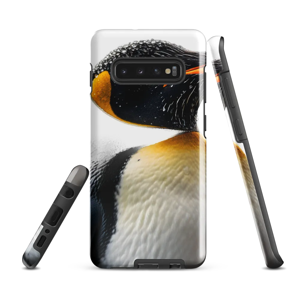 Majesty in the Snow: A Portrait of the Emperor Penguin | Phone Case |  S10 Plus | Tough Case | Glossy