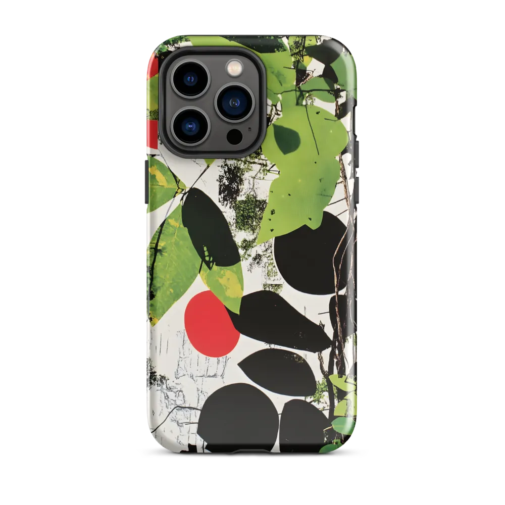 Nature's Geometry: A Contemporary Collage | Phone Case |  14 Pro Max | Tough Case | Glossy
