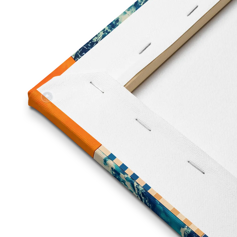Harmonious Encounters: Abstract Geometry | Thin Canvas | 12″×12″