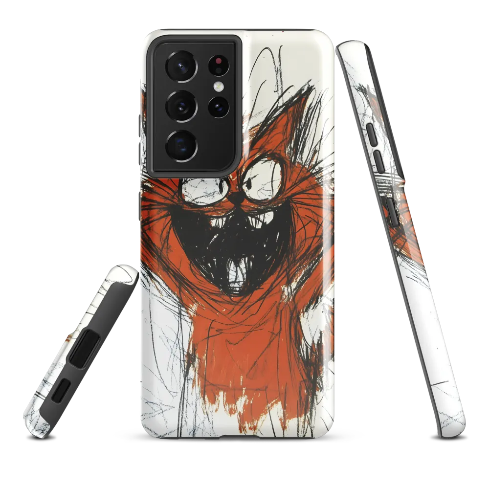 Joyful Cat Creation | Phone Case |  S21 Ultra | Tough Case | Glossy