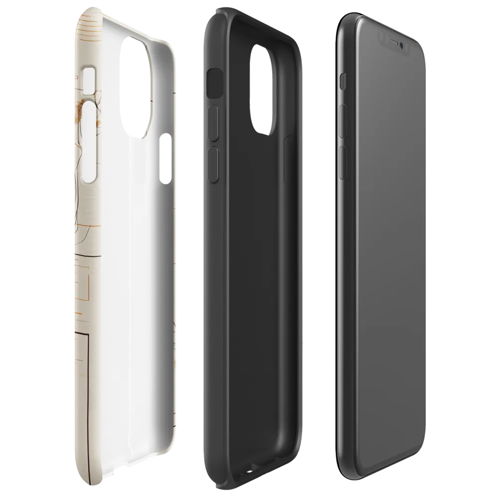 Serenity in Lines | Phone Case |  11 Pro Max | Tough Case | Glossy