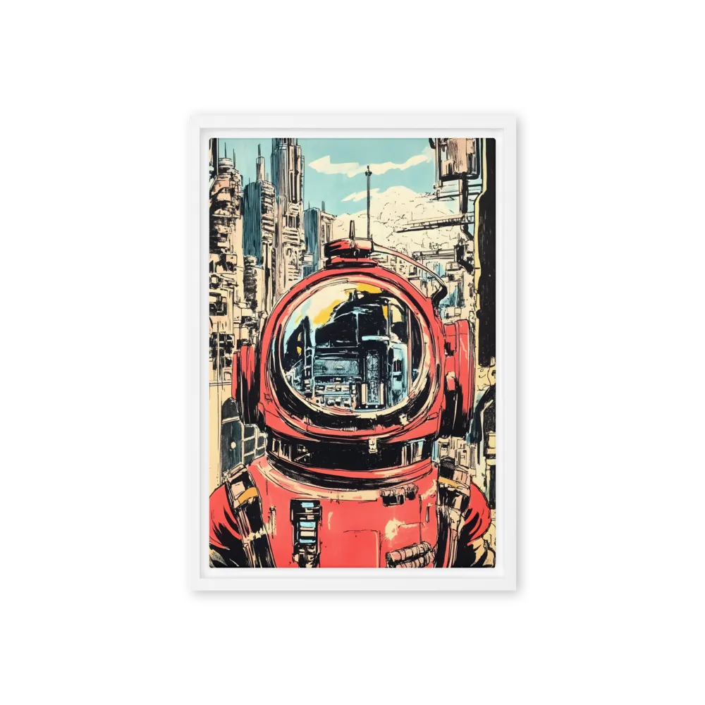 Reflections of Tomorrow | Canvas with White Frame | 12″×18″