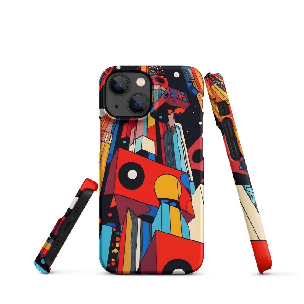 Urban Symmetry: A Dance of Geometry | Phone Case |  13 Mini | Snap Case | Matte