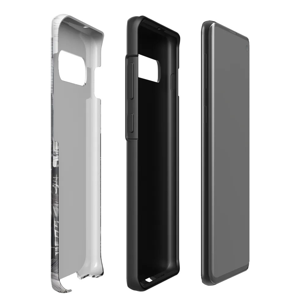 Urban Rhythm in Black and White | Phone Case |  S10 Plus | Tough Case | Glossy