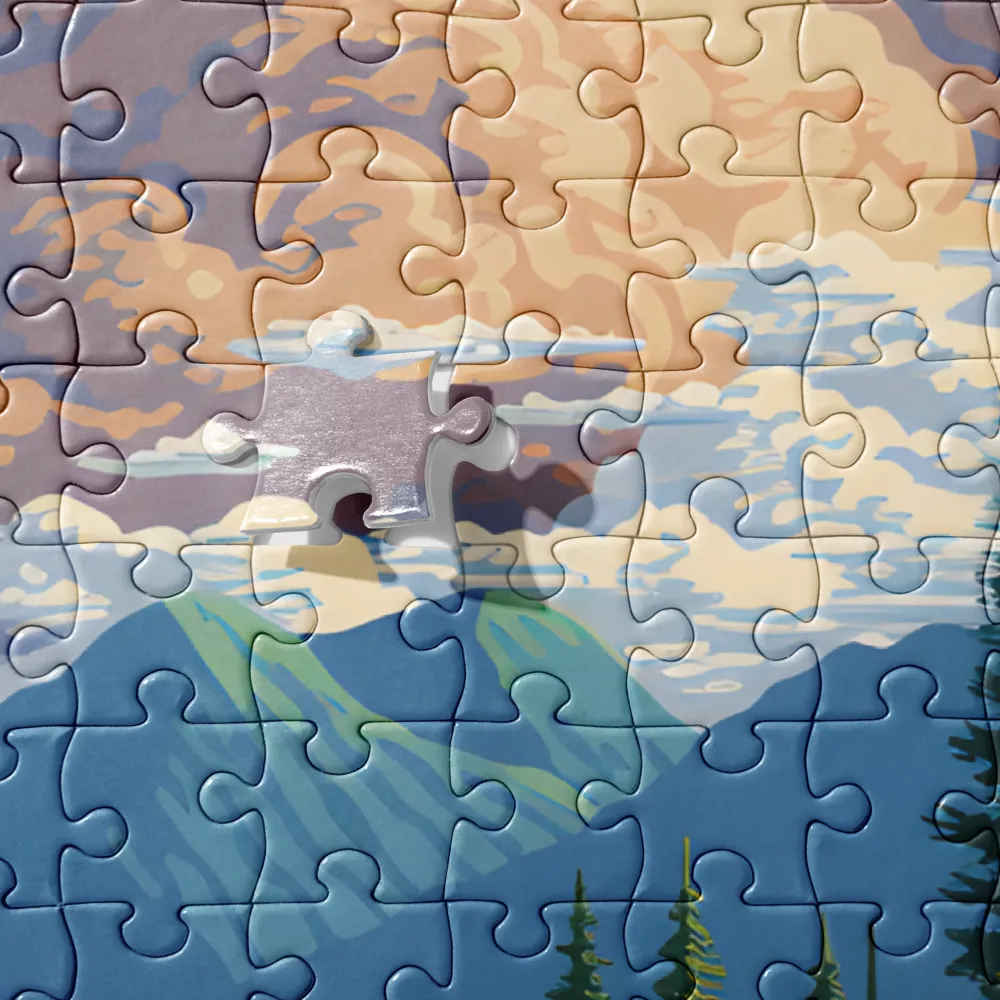 Serenity in Nature: A Lush Landscape | Jigsaw Puzzle | 252 pieces