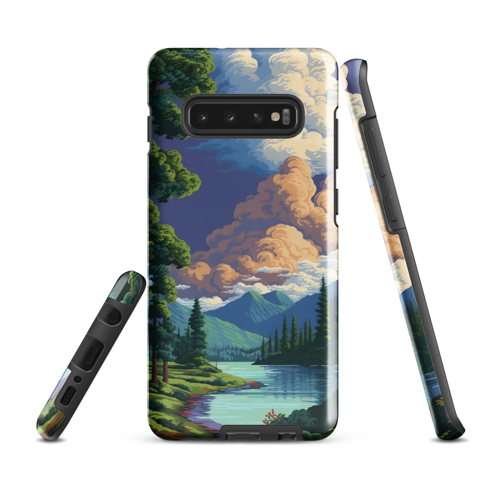 Serenity in Nature: A Lush Landscape | Phone Case |  S10 Plus | Tough Case | Glossy