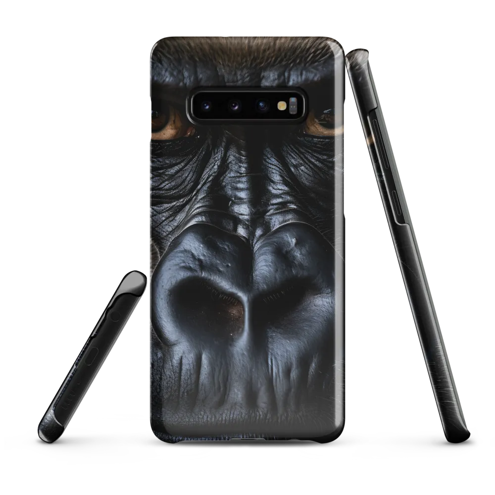 Gaze of the Wild: A Gorilla's Portrait | Phone Case |  S10 Plus | Snap Case | Glossy