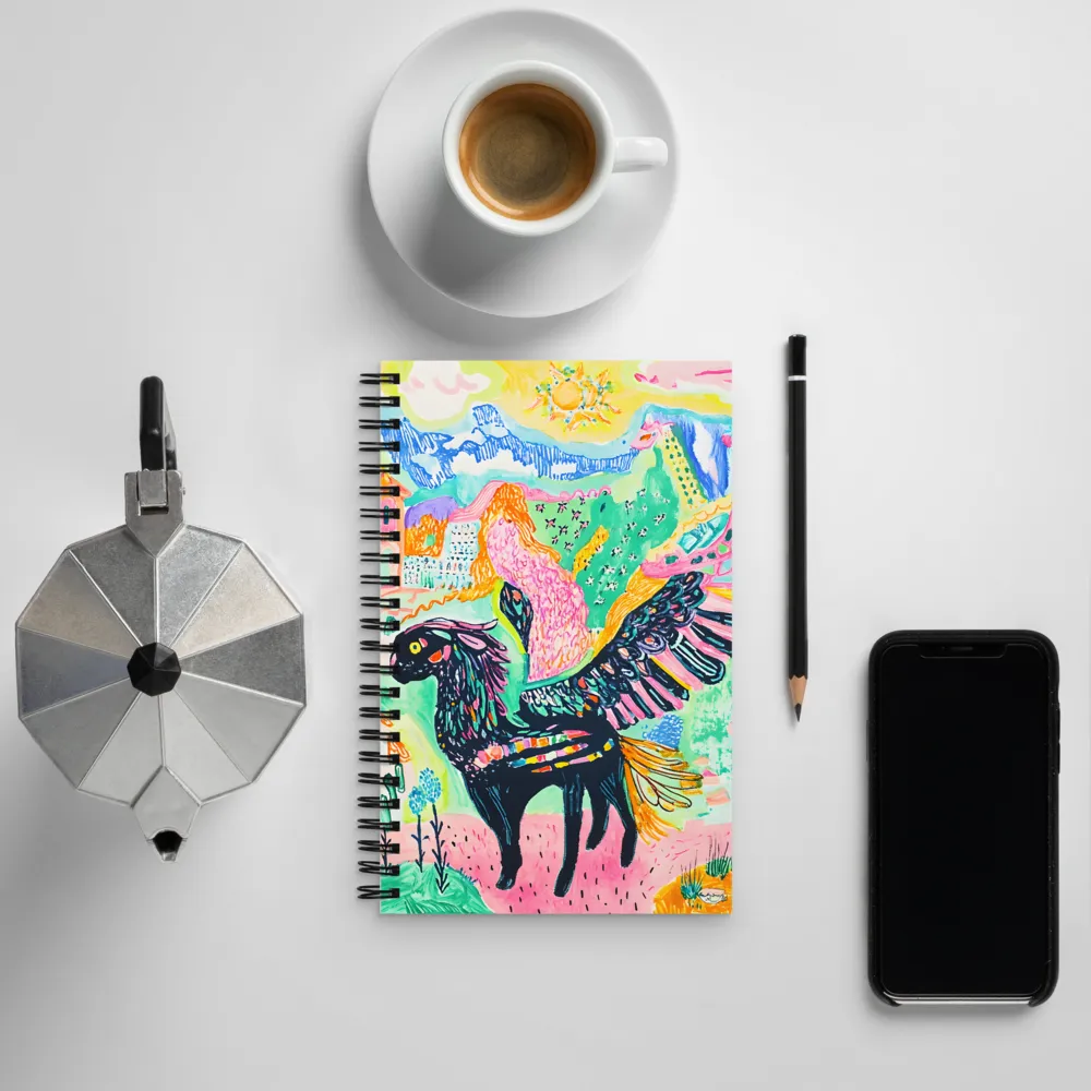 Mythical Harmony | Spiral Notebook