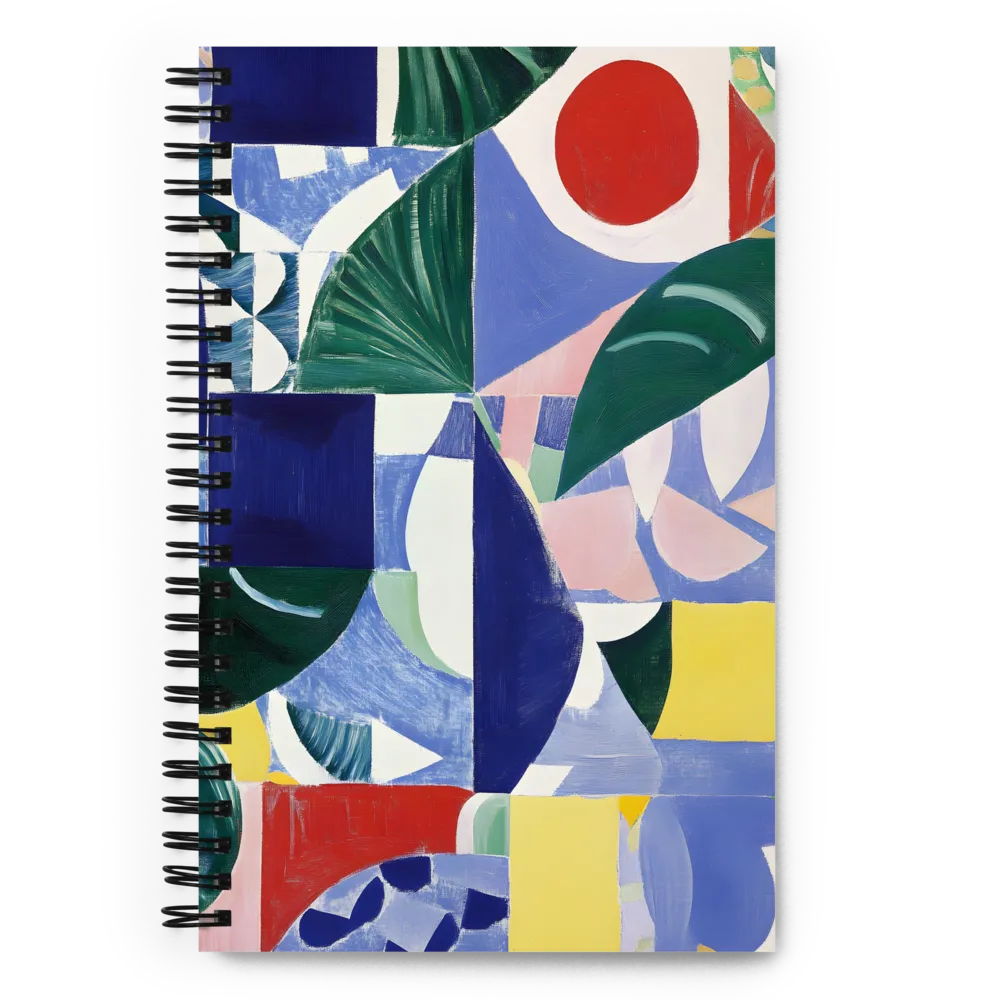 Harmony of Shapes: An Abstract Exploration | Spiral Notebook