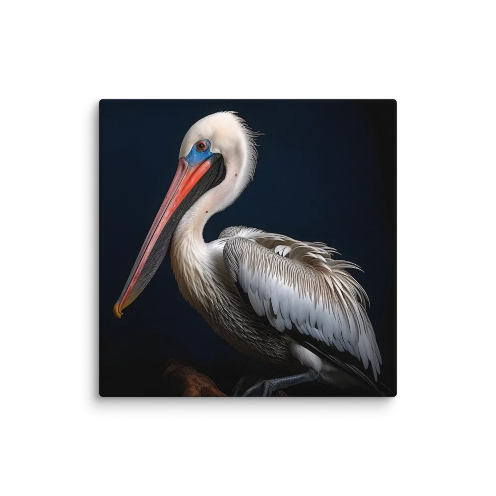 Majestic Pelican Portrait | Canvas | 32″×32″