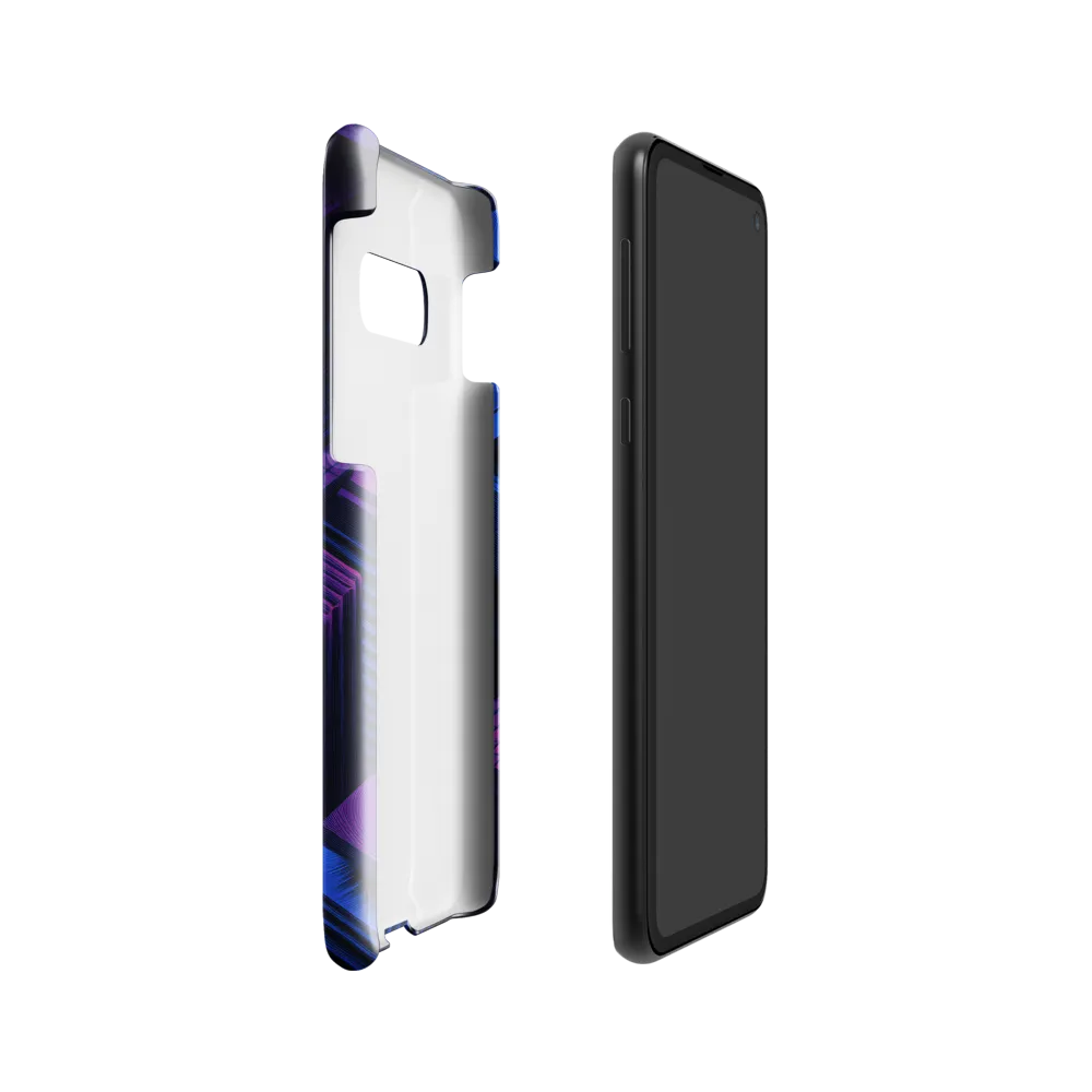 Geometric Dreams in Blue and Purple