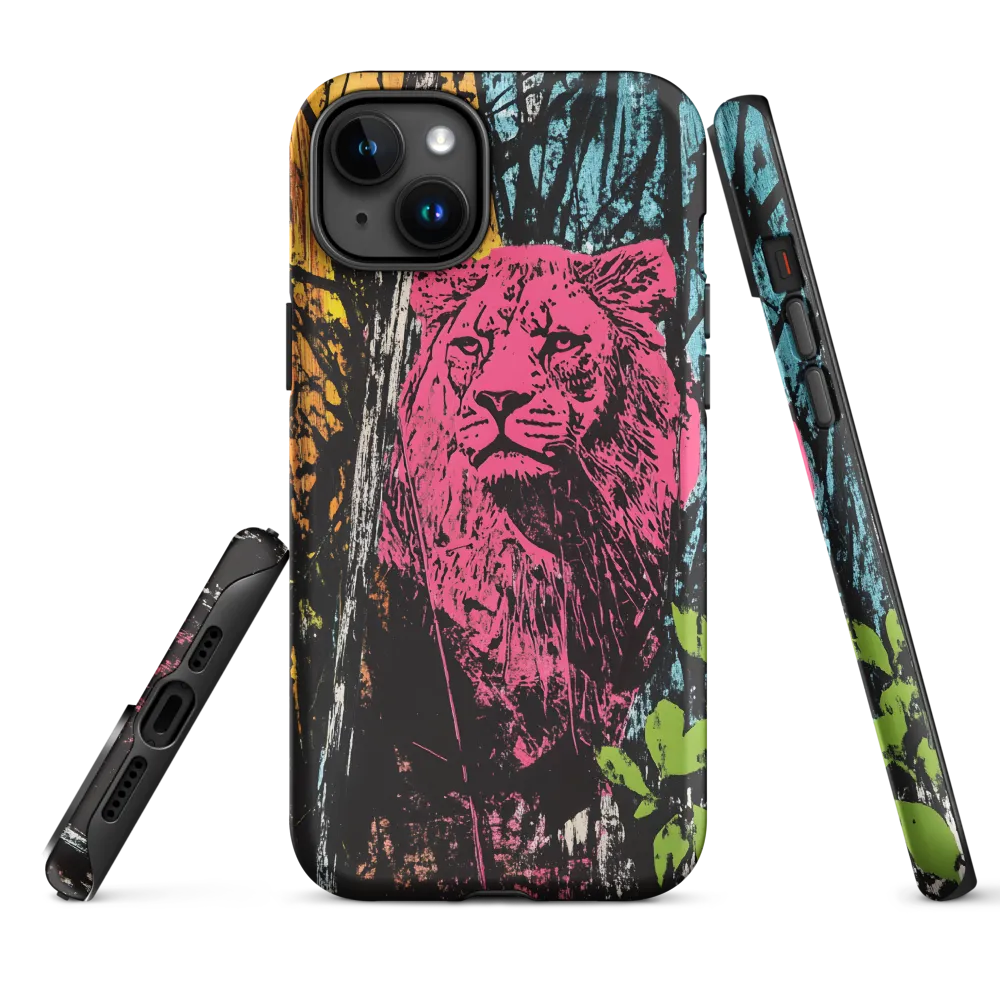 Fierce Vibrance: The Pink Lion