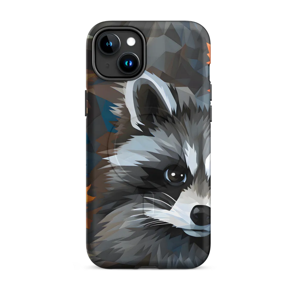 Whispers of Autumn: The Raccoon's Gaze | Phone Case |  15 Plus | MagSafe® Tough Case | Matte