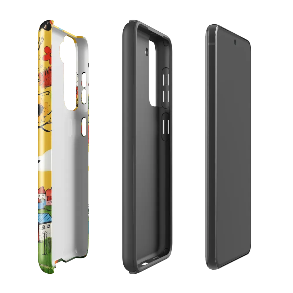 Whimsical Blooms of Life | Phone Case |  S21 FE | Tough Case | Glossy
