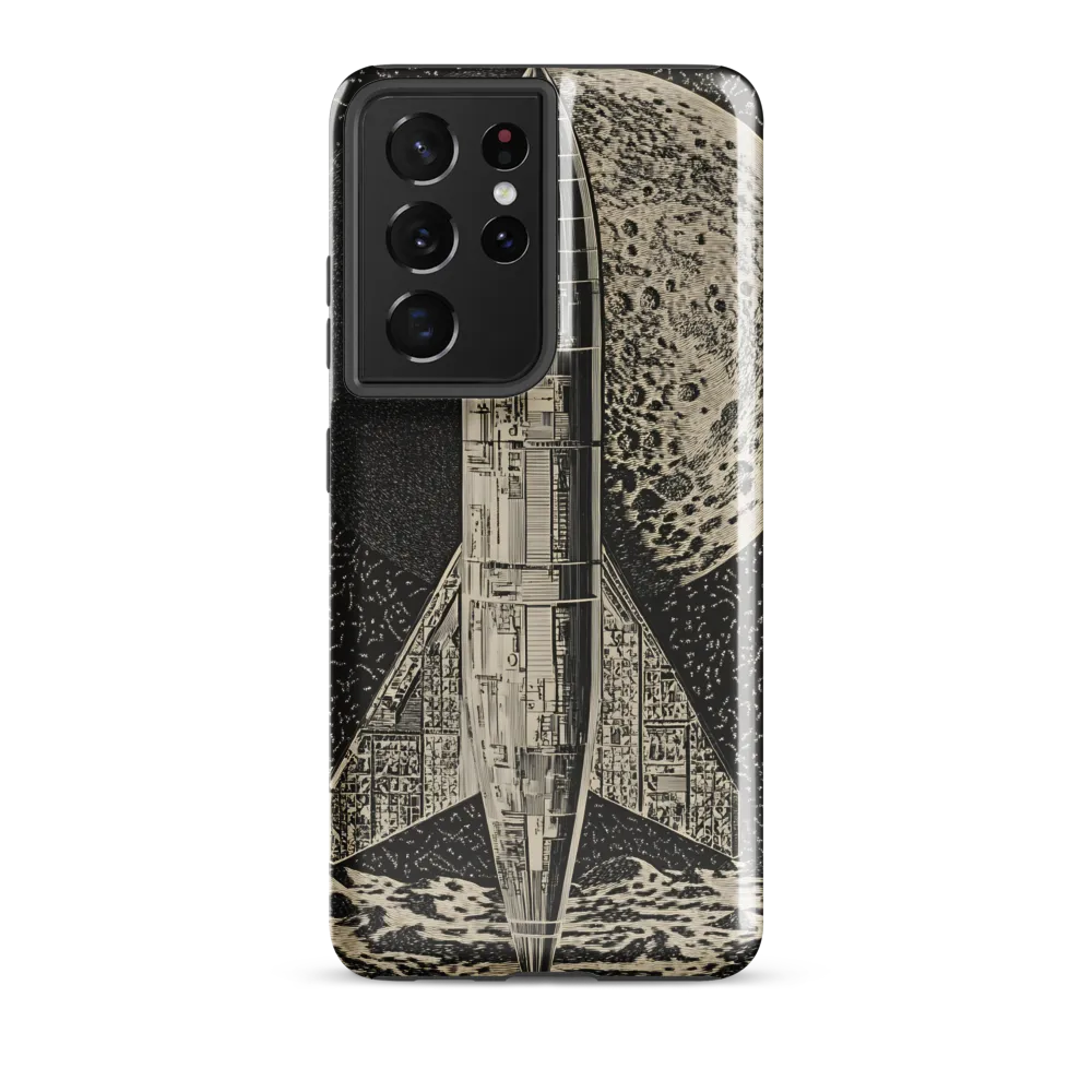 Journey to the Moon | Phone Case |  S21 Ultra | Tough Case | Glossy