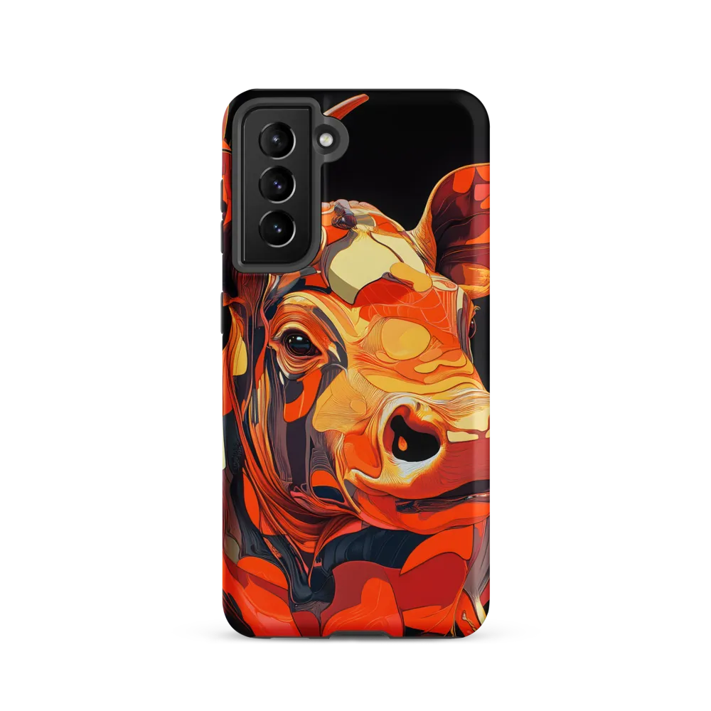 Modern Serenade: The Vibrant Cow