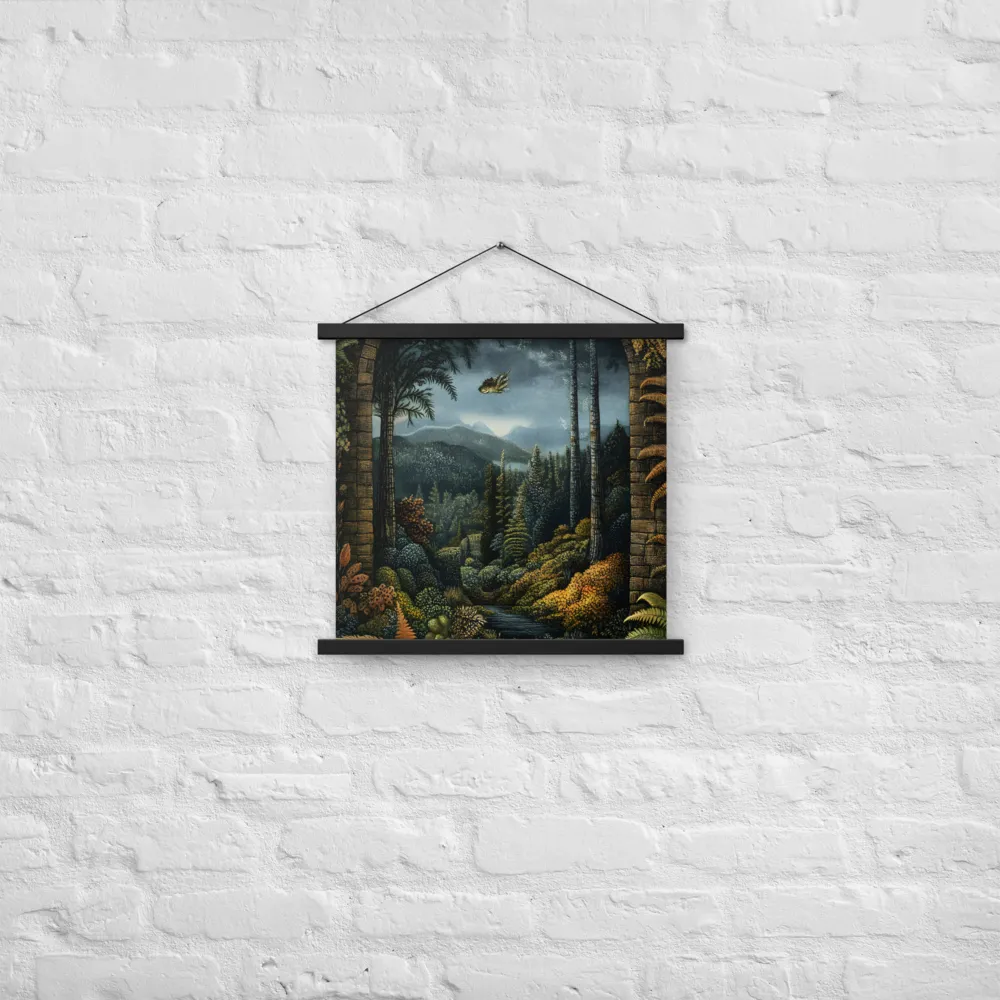 Whispers of the Enchanted Forest | Poster With Black Wood Hanger | 18″×18″
