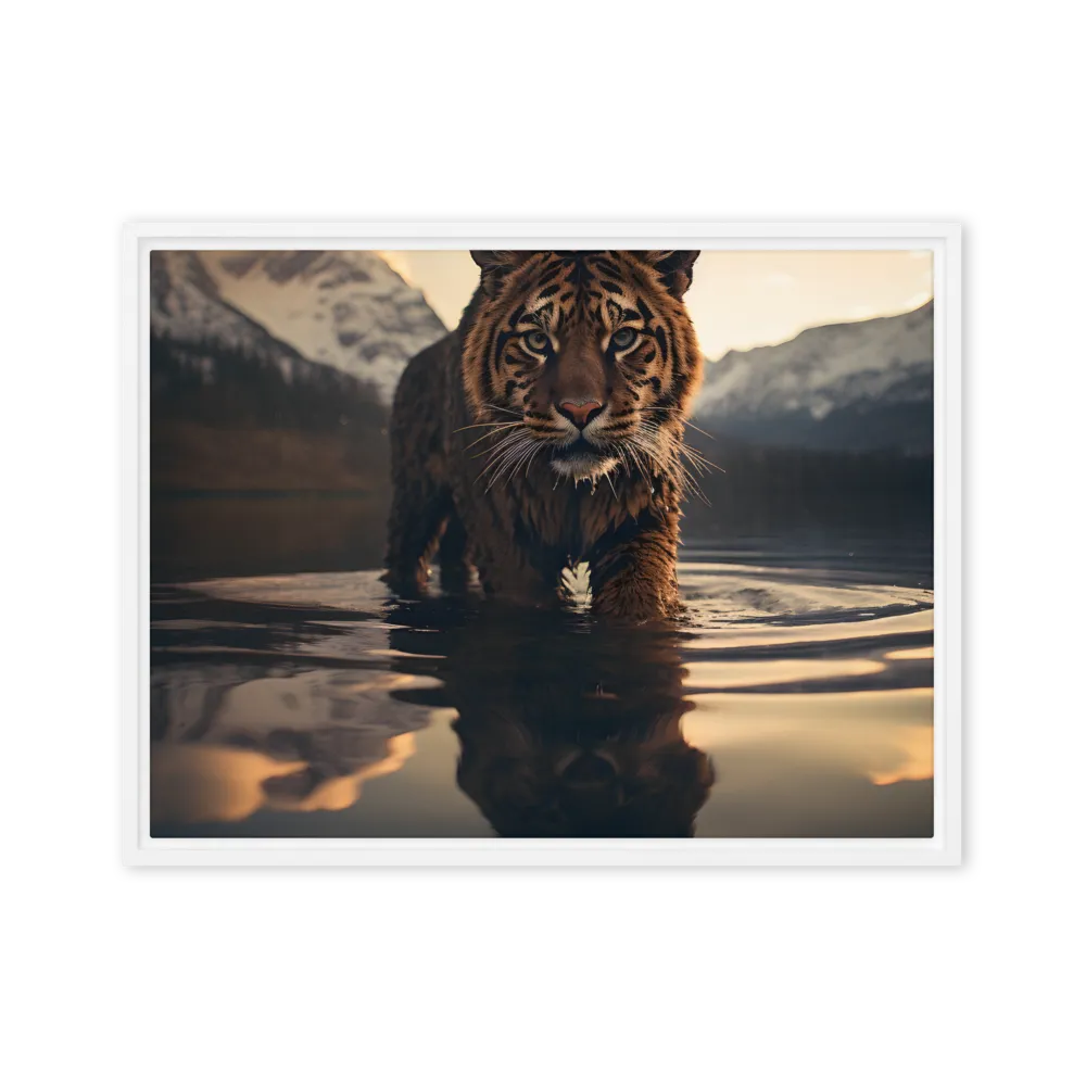 Majestic Reflection: The Tiger's Domain