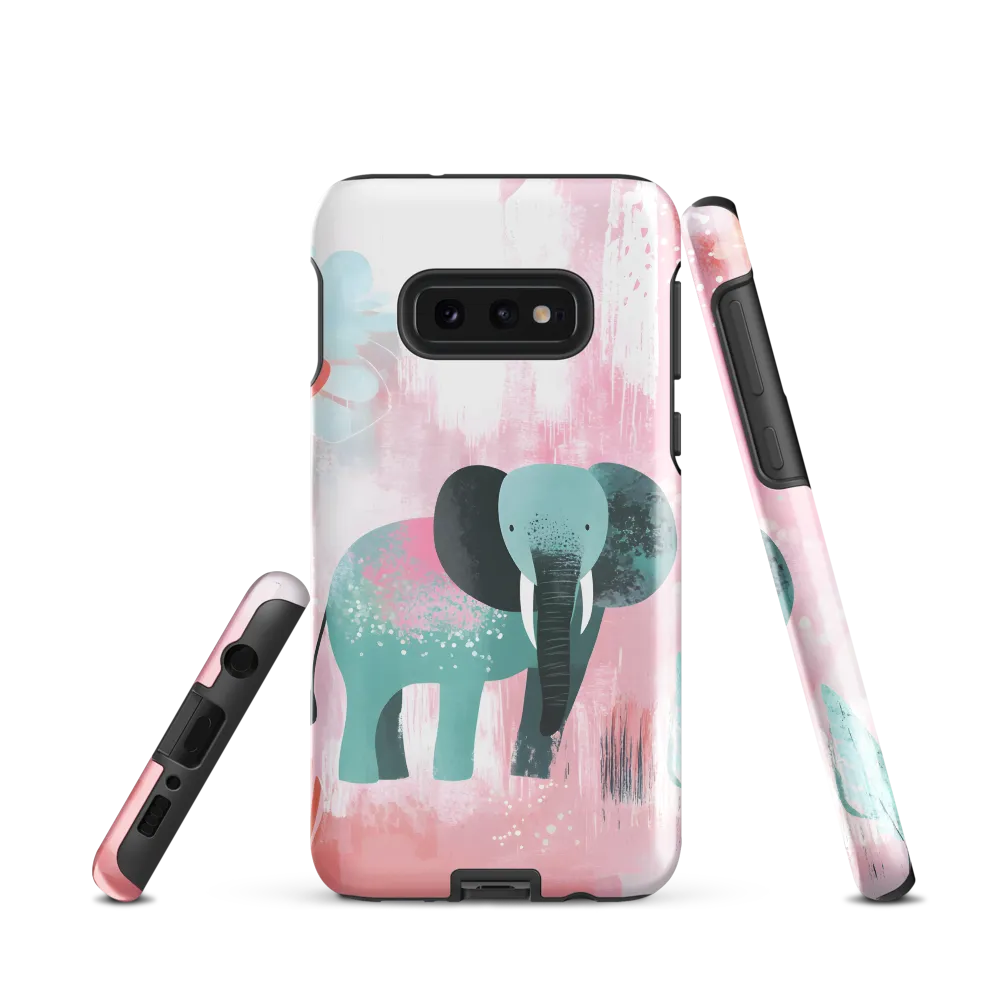 Whimsical Elegance: An Elephant's Serenade | Phone Case |  S10e | Tough Case | Glossy