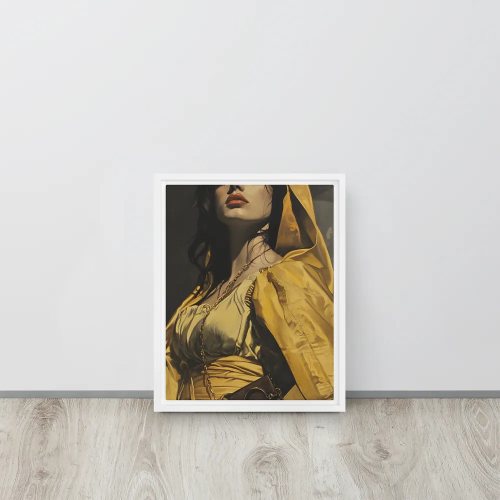 Veiled Confidence | Canvas with White Frame | 11″×14″
