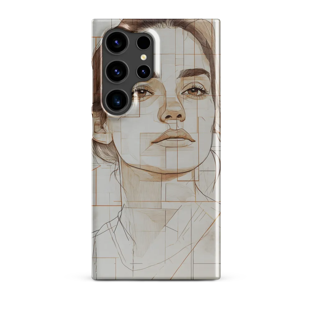 Geometric Serenity: A Minimalist Portrait