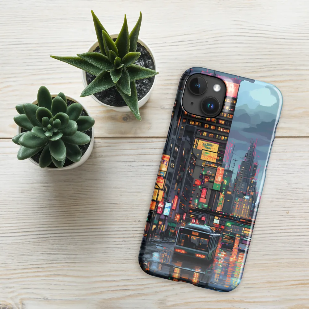 Neon Dreams: A Pixelated Urban Night