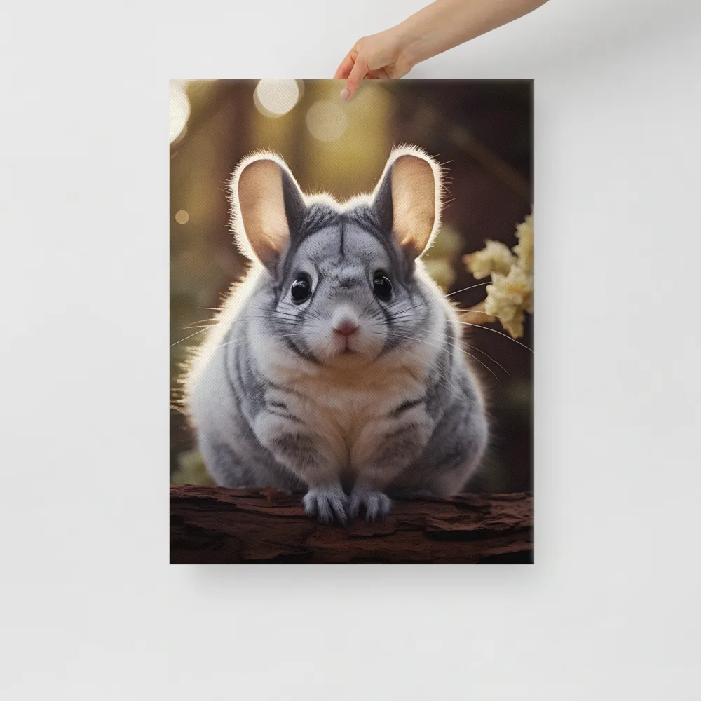Curious Chinchilla in the Forest
