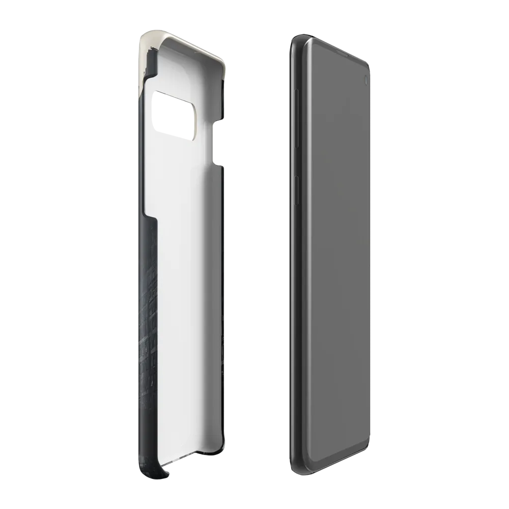 City Whispers: A Monochrome Reflection | Phone Case |  S10 Plus | Snap Case | Glossy