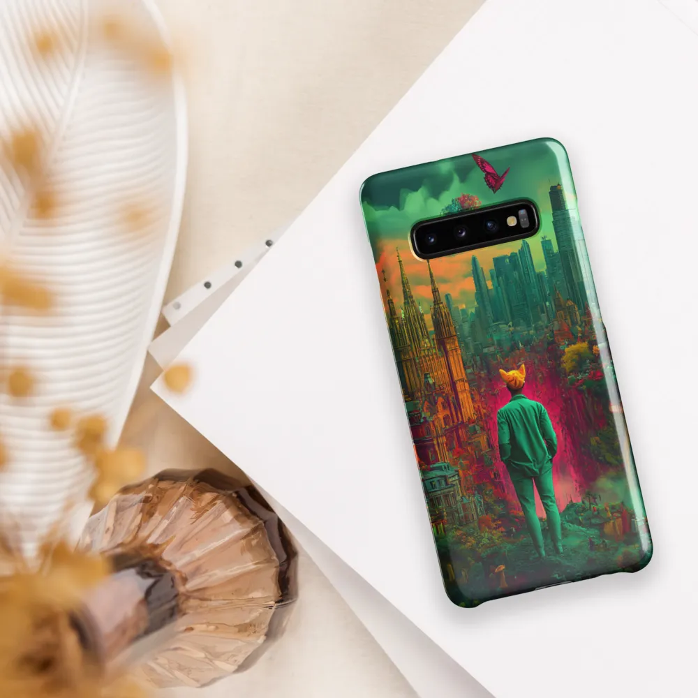 Journey Through a Surreal Cityscape | Phone Case |  S10 Plus | Snap Case | Glossy