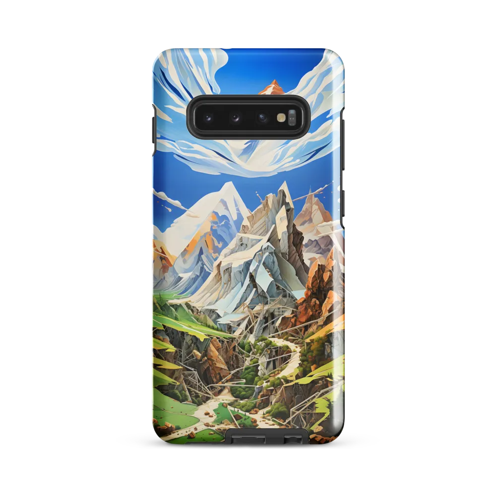 Geometric Symphony of Nature | Phone Case |  S10 Plus | Tough Case | Glossy