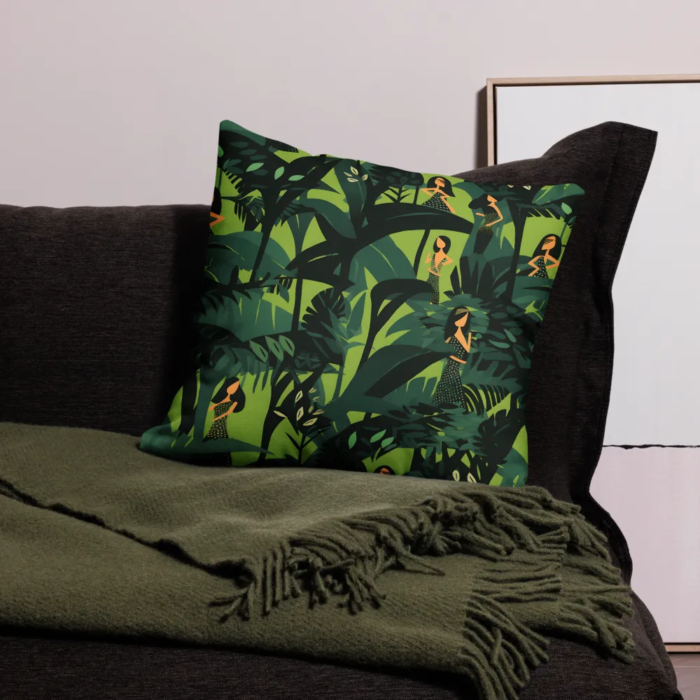 Harmony in Green | Pillow Case | 22″×22″