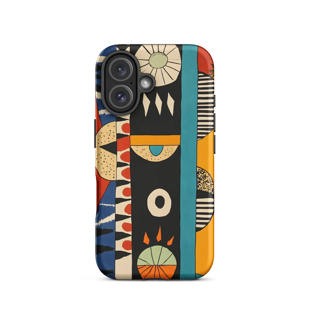 Playful Geometry: A Modern Abstract Exploration | Phone Case |  16 | Tough Case | Matte